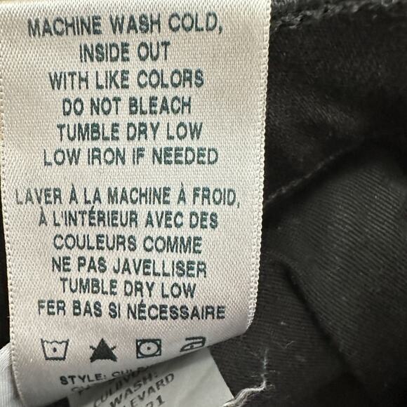 Joe's The Runway Luna High Rise Cigarette 32" Boulevard Denim Jeans Black 27 NEW - Picture 11 of 12